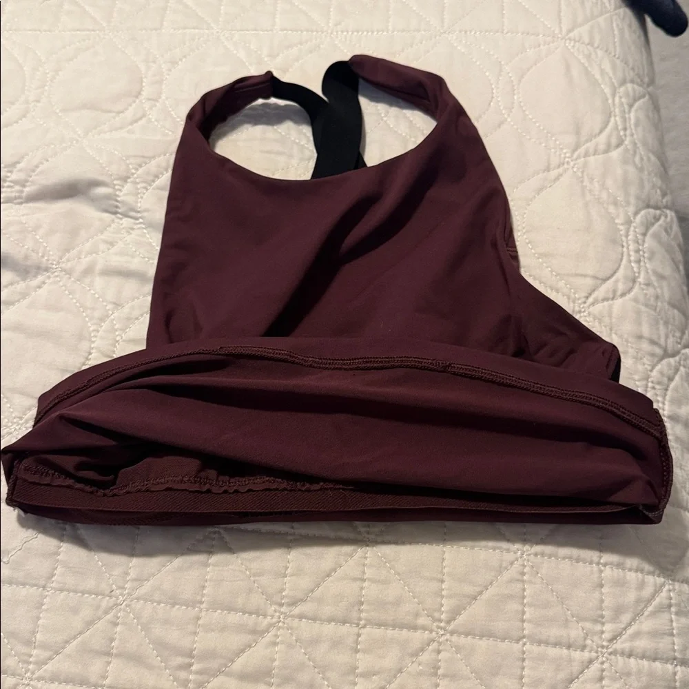 Athleta Maroon Criss-Cross Back Bra